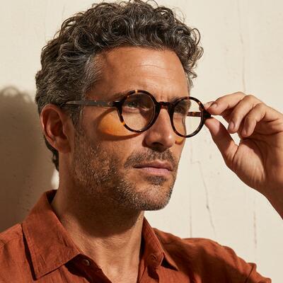 Amadeo Lunettes Rondes Écaille