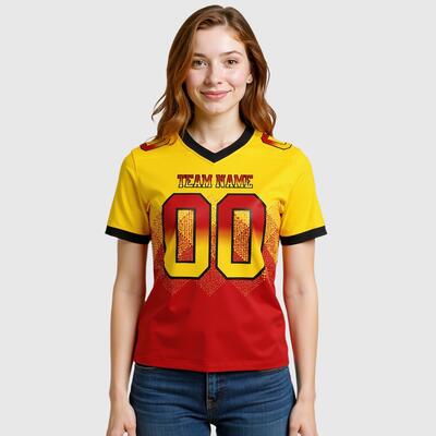 フットボール 名前 チーム名 番号 Tシャツ Vネック ジャージ スポーツウェア ユニフォーム 男女兼用 オーダーメイド