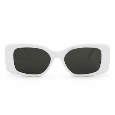 James Weiße Rechteckige Sonnenbrille