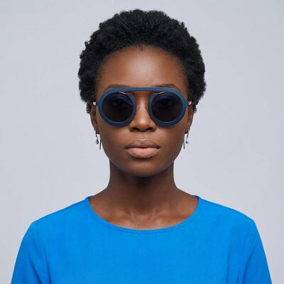 Buffer Lunettes de soleil Aviateur Bleues