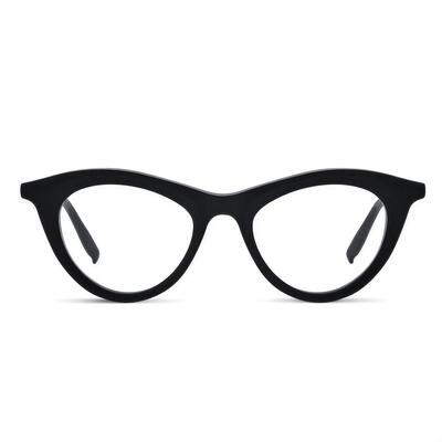 Webste Schwarze Cat Eye Brille