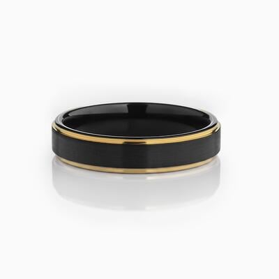 "Breath of Dawn" 5mm Tungsten Carbide Men's Wedding Ring