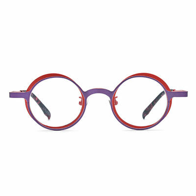 Neoco Purple Round Glasses