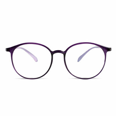 Ethel Purple Round Glasses