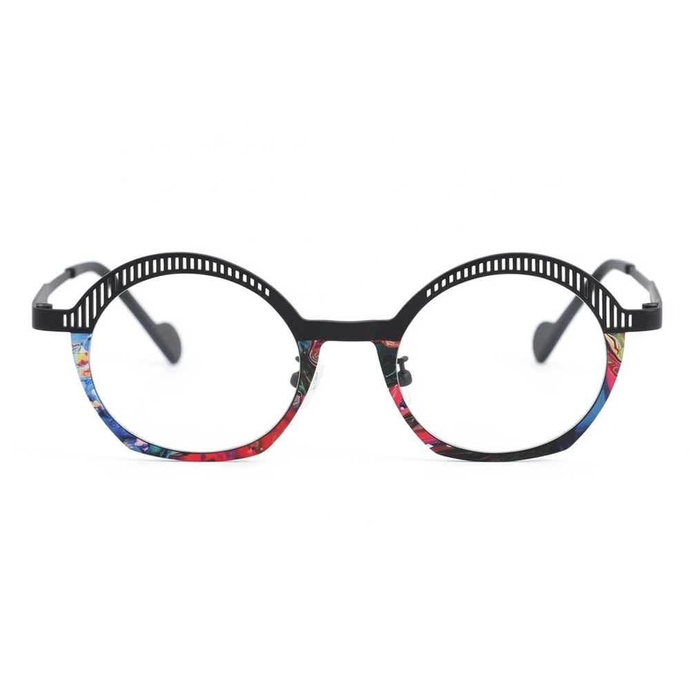 Archer Schwarze Runde Brille