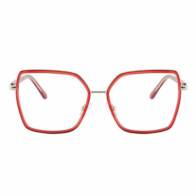 Hemingwe Red Geometric Glasses