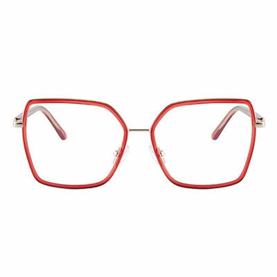 Hemingwe Red Geometric Glasses