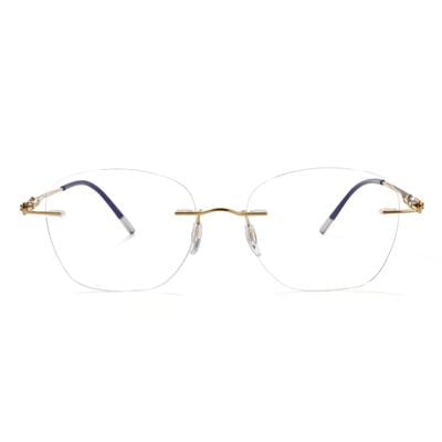 Elva Gold Square Glasses