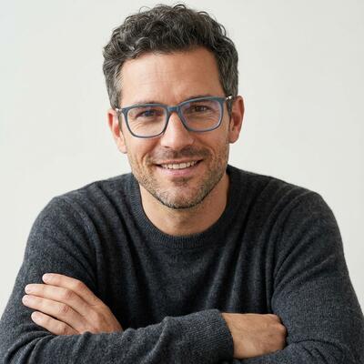 Besseme Lunettes Carrées Grises