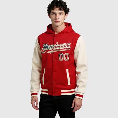 ネーム入り オリジナル スタジャン パーカー アウター ジャケット チーム名 背番号 胸番号入り ロゴ ネーム カスタマイズ可能