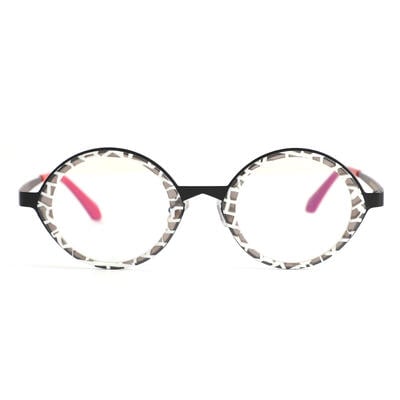 Haggai Black Round Glasses