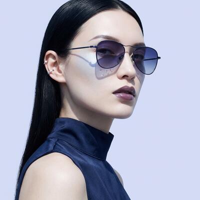 Boswell Blue Aviator Sunglasses