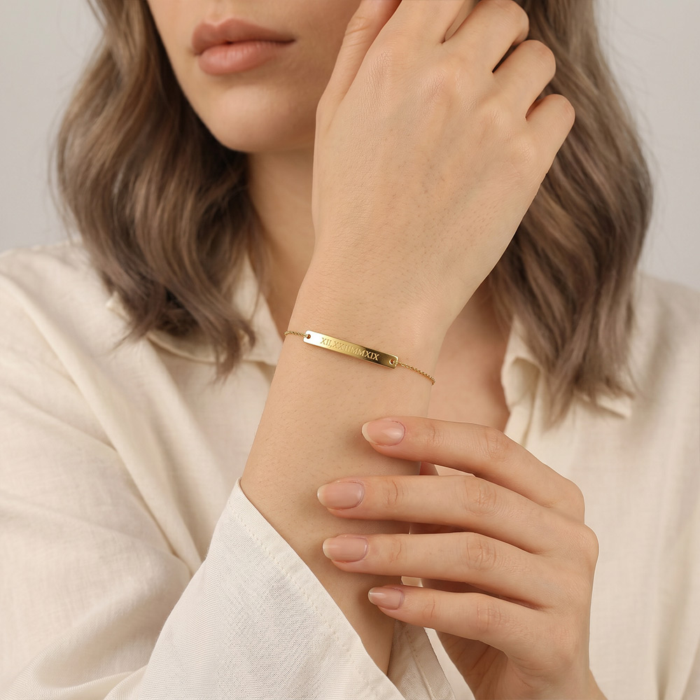 "A Day to Remember" Engravable Bar Bracelet