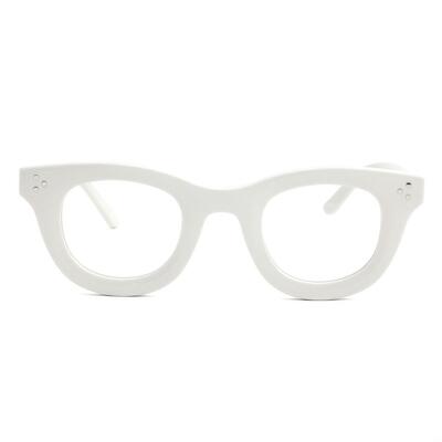 James Weiße Runde Brille