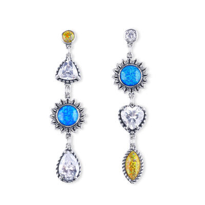 Jeulia Love at First Sight Opal Earrings