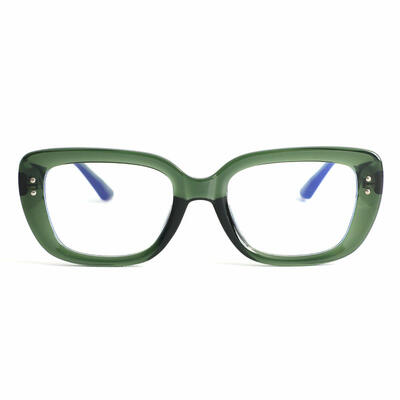 Wallis Green Rectangle Glasses