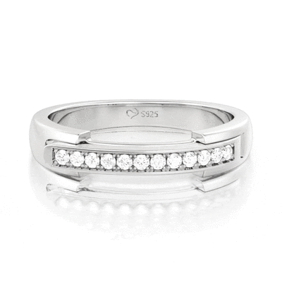 Jeulia Custom Eternal Unity Locket Engraved Ring for Women