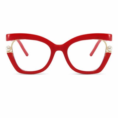 Halona Red Cat Eye Glasses