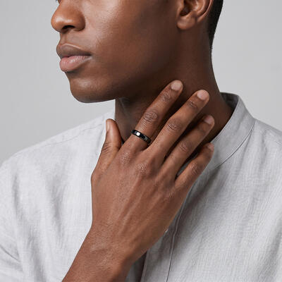 "Forever in Shadow" 6mm Ceramic Men's Wedding Ring