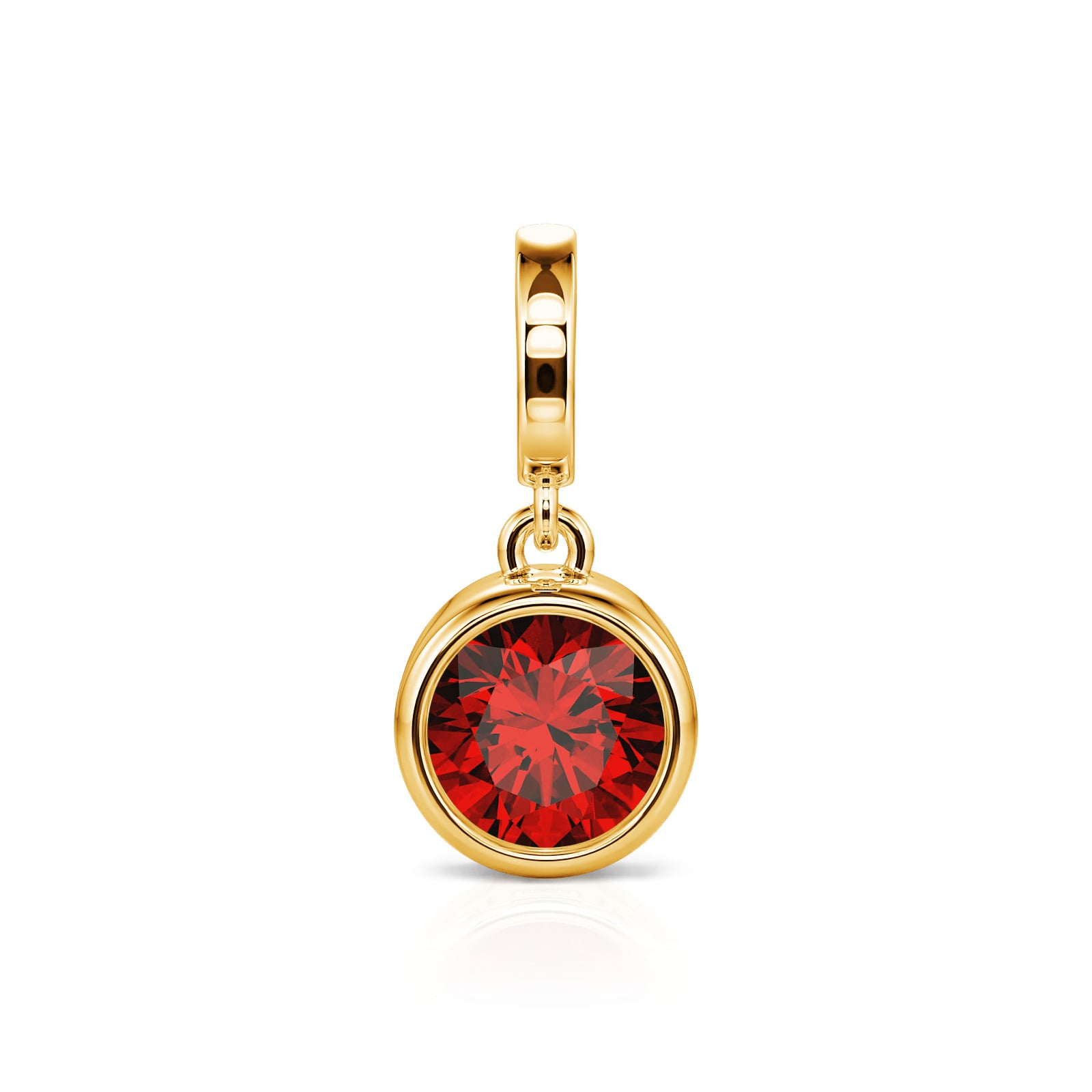 Jeulia Move My Way Custom Birthstone Charm 18K Gold Plated