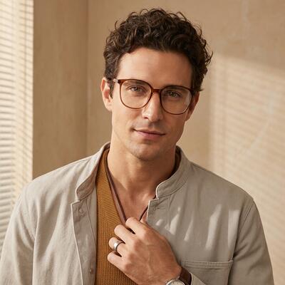 Evangeline Black Square Glasses