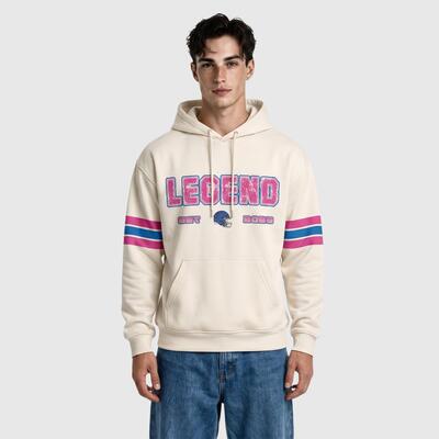 Custom Retro Pullover Hoodie - Personalized with Name, Number & Logo for Men Women