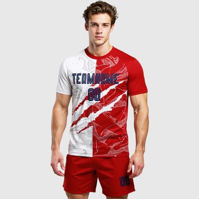 Custom Graffiti Pattern Scratch Sublimation Soccer Jersey – Breathable Quality Fabric for Comfortable School Team Practices