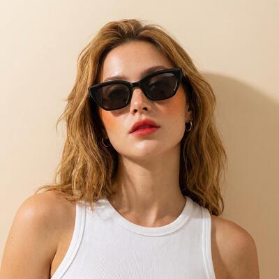 Howard Lunettes de soleil Cat Eye Noires