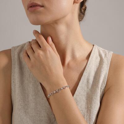 "Mon cœur t'appartient" Bracelet cœur ouvert