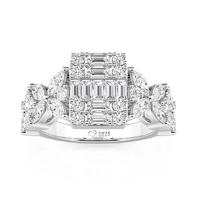 Jeulia Olivetta Irregular Gemstone Butterfly Ring
