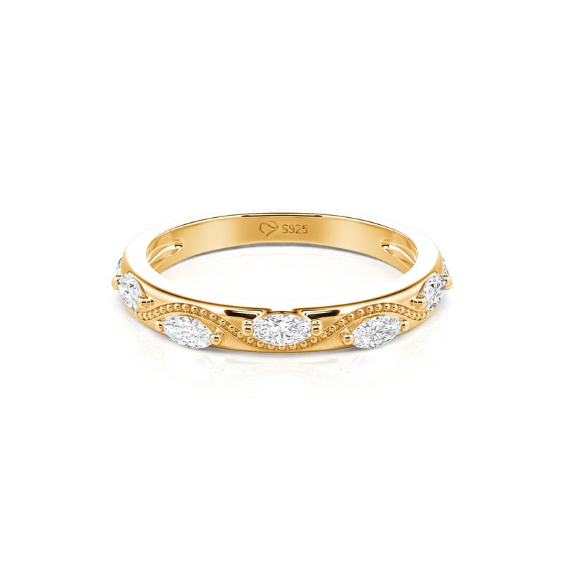 Jeulia Alliance d'Éternité Vintage Marquise Milgrain