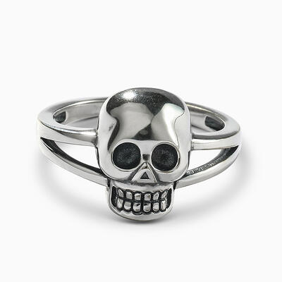 Jeulia "Phantom" Skull Sterling Silver Ring