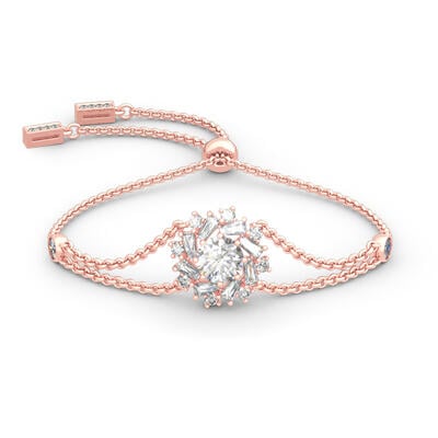 Jeulia Sunshine Round Cut Sterling Silver Bracelet