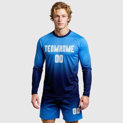 Custom Soccer Jersey Sublimation Long Sleeve Fade Fashion Essentials
