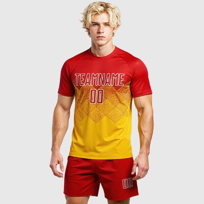 Custom Soccer Jersey Gradient Square Shape Sublimation for Match Days