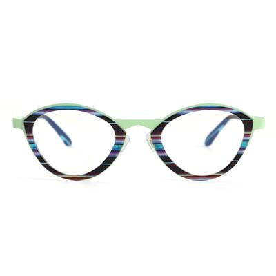 Gibbon Green Cat Eye Glasses
