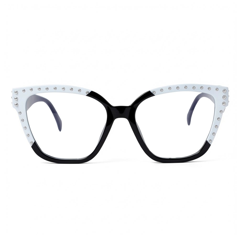 Gloria Black Square Glasses