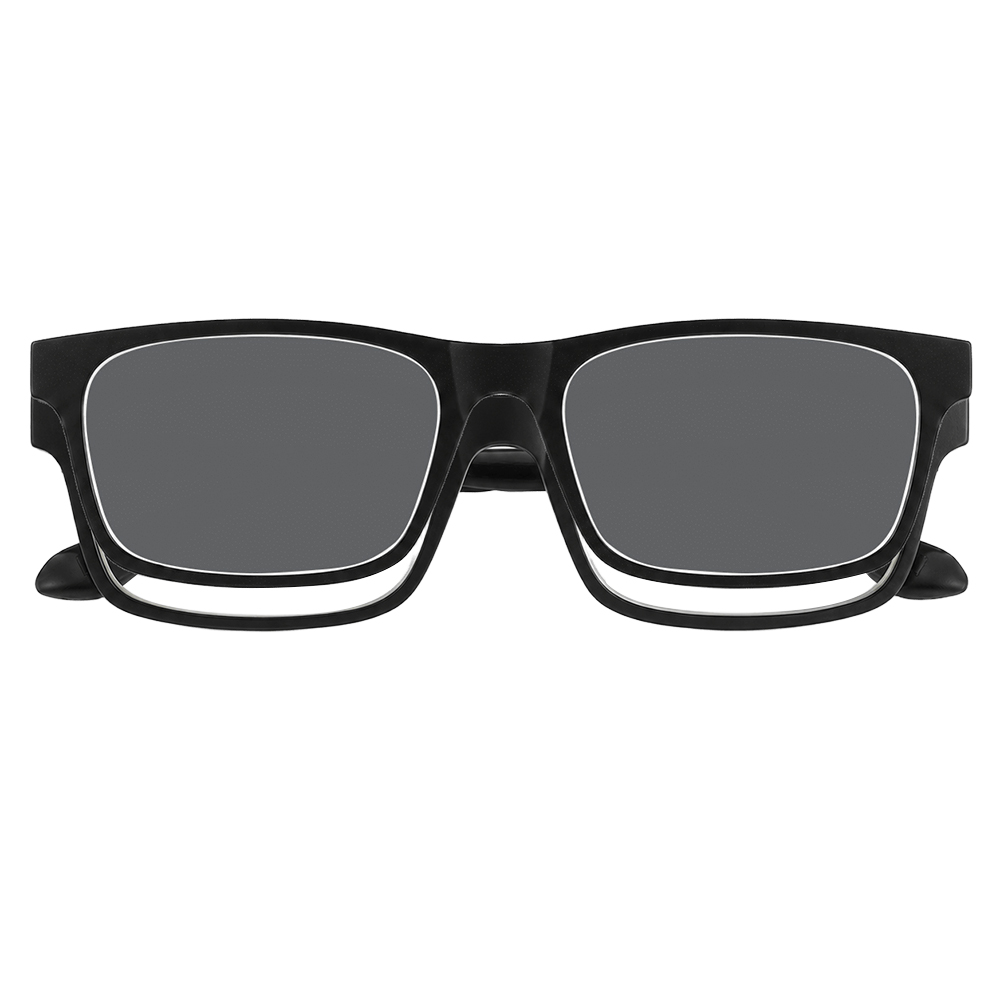 Troy Schwarze Rechteckige Brille