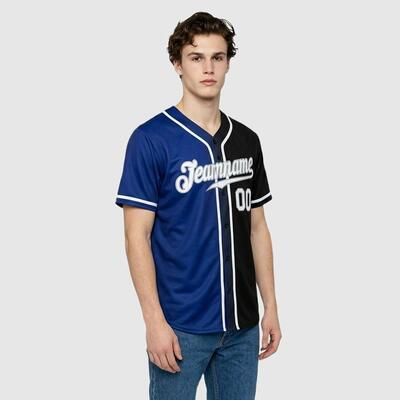 Black Gradient Custom Baseball Jersey – Personalized Name, Number, Logo & Bulk Orders