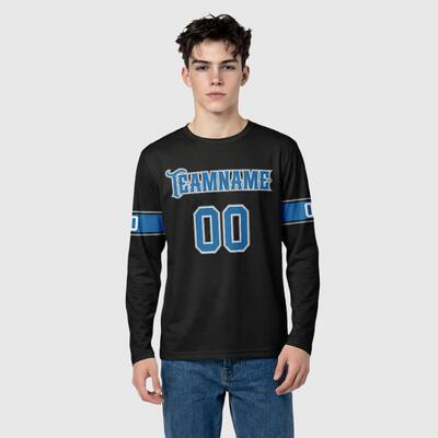 Custom Navy Carolina-Inspired Fan T-Shirt with Personalized Name & Number