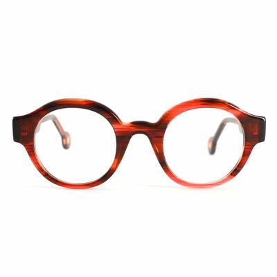 Polly Red Round Glasses