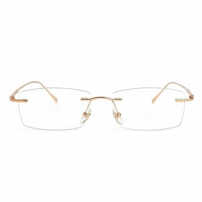 Kaitlyn Gold Rectangle Glasses