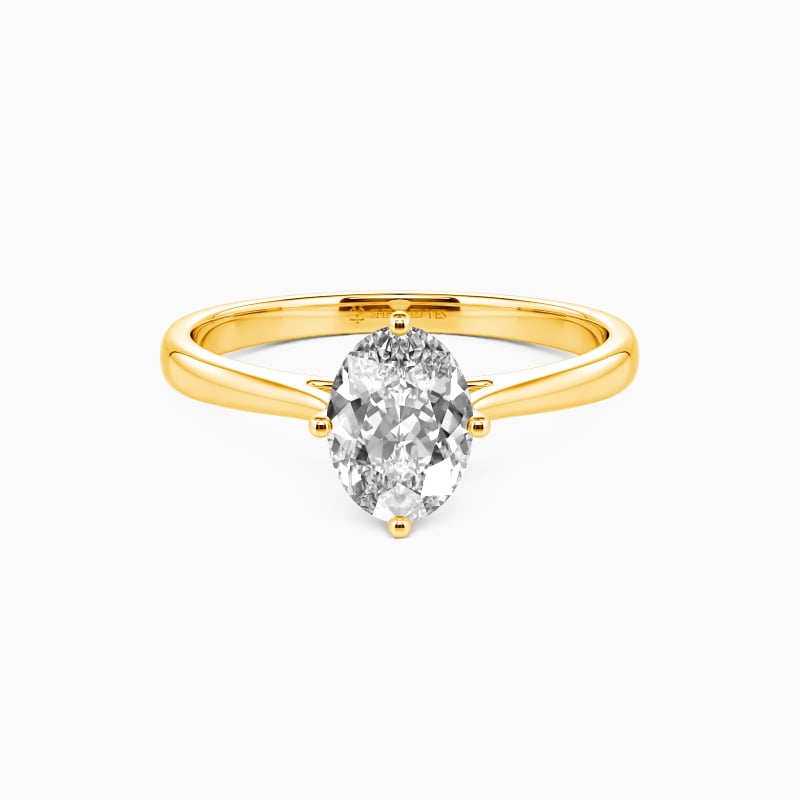 "I Promise to Be with You Forever" 1ct Oval Cut Solitaire Engagement Ring