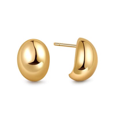 Jeulia Boucles d'Oreilles à Puits Larme d'Or Simple Tous les Jours