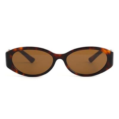 Avery Lunettes de soleil Ovales Écaille