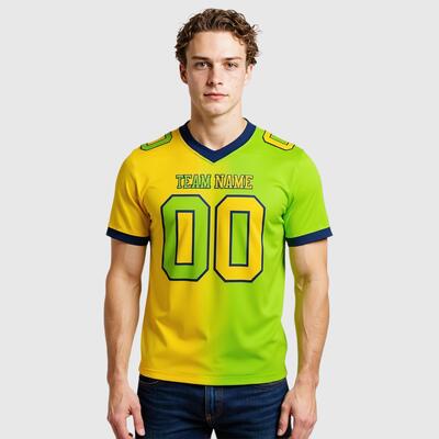 Glow-Up Gradient Football Jerseys Neon Mesh & Custom Squad Branding For Night Game Standouts