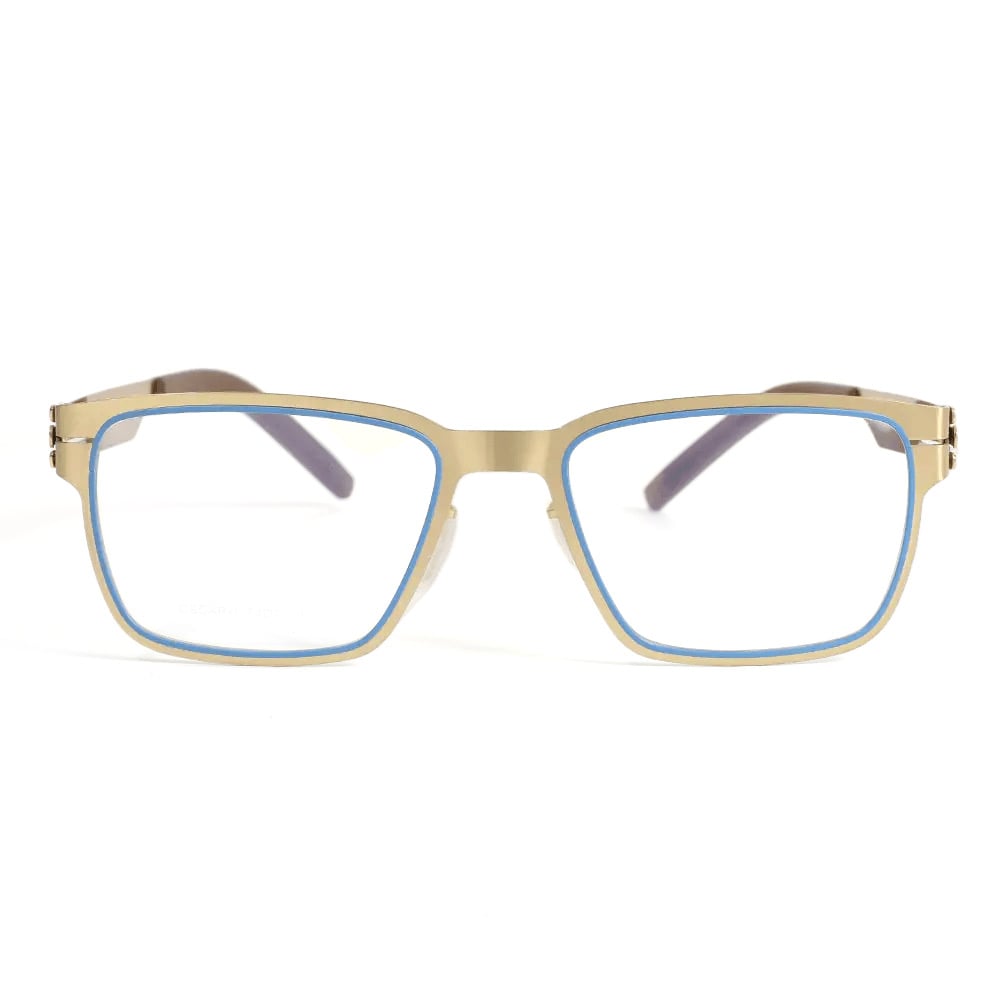 Lydia Goldene Quadratische Brille