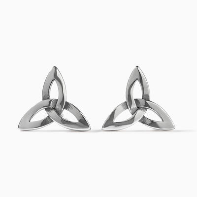 Jeulia "Celtic Knot" Sterling Silver Earrings
