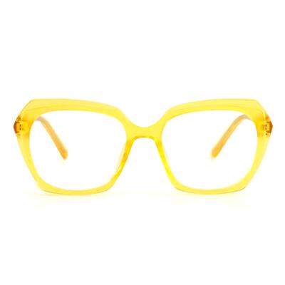Alberta Yellow Geometric Glasses