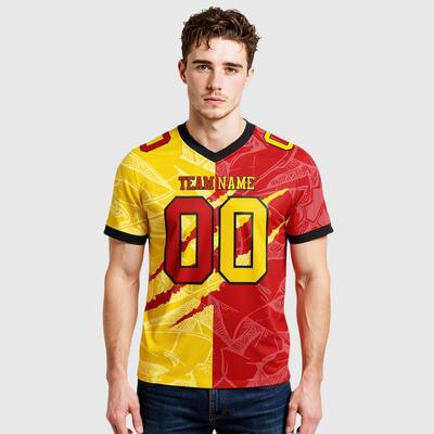 Glam Scratch-Off Football Jerseys Shimmer Gradient Reveal & Moisture-Wicking Fabric For Show-Stopping Players